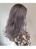 【Gigi前田】ホワイトシルバーアッシュロング