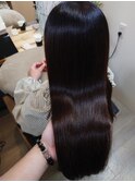ロングストレートうる艶美髪黒髪暗髪髪質改善