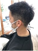 MEN'S HAIR &nbsp;センターパート　ツイストスパイラル　コンマヘア