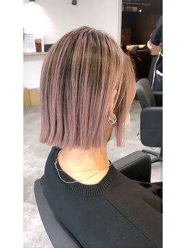 ラフ(LAFF) #黒髪#ボブルフ#ネビージュ#小顔#ワンレン