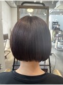 髪質改善丸みのあるショートボブスタイル
