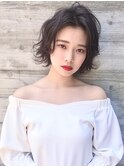 ボブパーマ ゆるふわパーマ ミニボブ 博多ショート 福岡美容室
