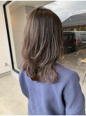 20代30代40代大人可愛いインナーカラー毛先パーマ透明感