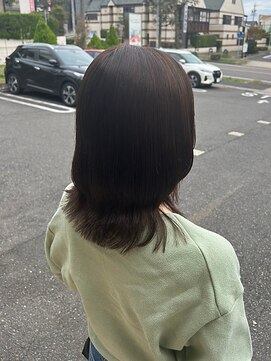 ヘアーアンドエステ ハラダ 滝ノ水店(Hair&Esthe Harada) ミディアムレイヤーアッシュグレージュ