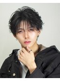 ツーブロックフェザーシースルー