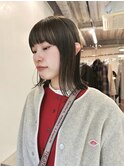 【Neelu_misa】パツっとボブのオリーブグレージュ