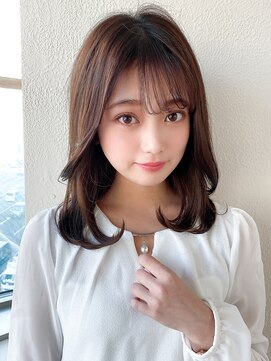 アフロートフクオカ(AFLOAT FUKUOKA) 【福岡初出店☆AFLOAT 福岡】小顔前髪ありくびれレイヤーカット