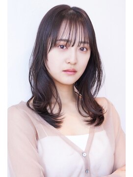 エースハバナ 渋谷(1 HAVANA) ミディアムレイヤー/20代30代大人かわいい/オリーブグレージュ