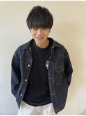レイヤー マッシュ ストレート メンズ