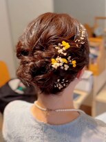 フォーエス(4S)&nbsp;シニヨンアレンジ　～結婚式お呼ばれヘア～