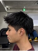 スパイキーショートピンパーマ
