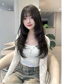 髪質改善*アッシュグレーデザインカラー*美髪【Zina渋谷神南】
