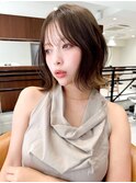 ハイライトバレイヤージュダブルカラーケアブリーチ20代30代