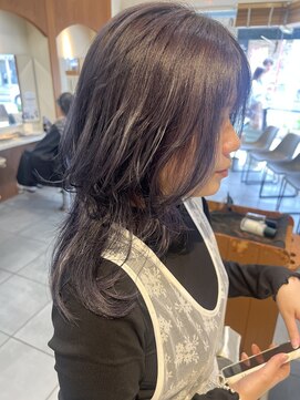 ネオリーブカフ 鶴ヶ峰店(Neolive caff) レイヤーウルフ×lavender greige