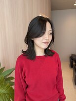 オン キャナルシティ博多前店(on)&nbsp;【哉汰】くびれミディアム/顔周りレイヤー/顔周りカット20代