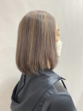 白髪ぼかしハイライト