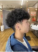 MEN’S HAIR/サーフカール/刈り上げセンターパート/印西