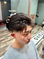 スタンドバーバー 柏(STAND BARBER) MEN’S HAIR/サーフカール/刈り上げセンターパート/<理容室>
