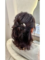 プランツヘアー 高宮店(Plants hair)&nbsp;ゆるふわハーフアップ  高宮 大橋 平尾 薬院 南区 野間 大楠