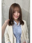 【momoa】ざくざくレイヤー×ブラウンカラー《レイヤー》