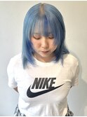 ペールブルー×ブルー