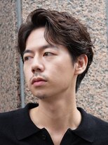 フィフス 大分(fifth)&nbsp;大分フェザーパーマメンズカットラウンドマッシュセンターパート