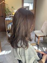 イトマ(itoma)&nbsp;透明感ベージュ抜け感レイヤーロング/20代30代40代