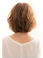 ソア 武蔵小杉(SOAR) 小顔大人かわいいハンサムオレンジウェーブショートの黒髪ボブ