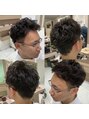 アッシュ 立川店(Ash) しっかりしたパーマスタイルもカッコよく仕上げていきます。