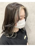 バングデザインカラー☆インナーブロンド