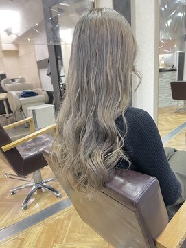 ビー オン ディー ヘア 池袋(BonD hair) #フォギーベージュ【池袋/髪質改善/ハイライト】