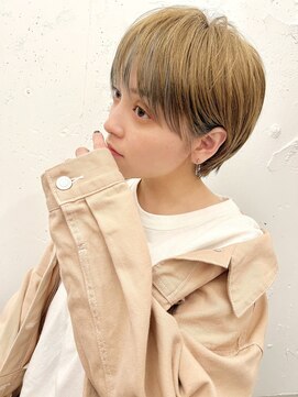 ラミエ バイ メルト 吉祥寺(lamie by melt) *滝田*小顔マッシュショートインナーカラーベージュ20代30代40代