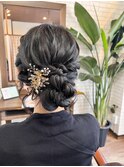 結婚式ヘアセット