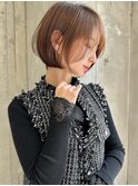 【Lond ambre】伊藤ガク グレージュカラー/ショート/ボブ/バング