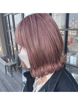 ミル 今治(1003 mille IMABALI) ピンクベージュ/ピンクカラー/ベージュカラー/外ハネ