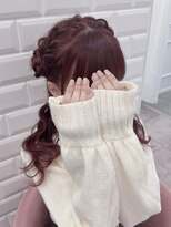 最近は流行りの♪もこもこ片耳ひつじヘア＊まゆ