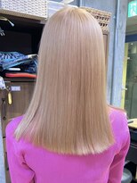 ツキ 横浜店(tuki)&nbsp;ミルクティーベージュダブルカラーケアブリーチインナーカラー