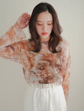 ムク 甲府(muku.) 前髪/マチルダボブ/ピンクベージュインナー/グレージュ[甲府駅]