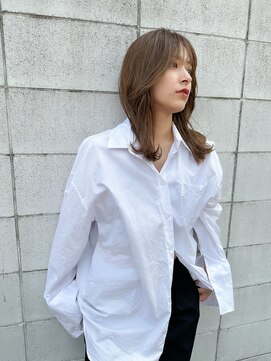 ロンド パルティール 大宮(Lond partir) グレーベージュカラー×ロングレイヤースタイル