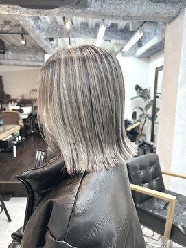 ロエ 恵比寿 代官山(ROE) グレージュマチルダボブインナーグレージュ前髪　髪質改善