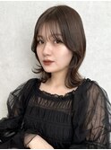 小顔セミディ◎韓国風/前髪顔周りレイヤーカット[門前仲町]