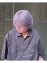 ジルバイジゼル(JILL by GiseL)&nbsp;中世ウルフ/メンズウルフ/ハイトーン/ダブルカラー/ホワイト