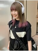 ベージュ~毛先カラー、裾カラー/akari