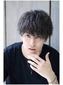 ソフトツイストパーマソフトツーブロック刈り上げマッシュ