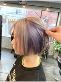 インナーカラー×ラベンダー