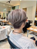 白髪ぼかしショート