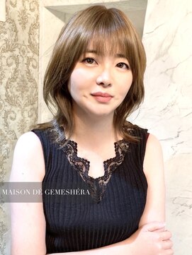 メゾン ドゥ ジェメシェラ(Maison de gemeshe'ra) 艶っぽいしなやかなレイヤーボブ