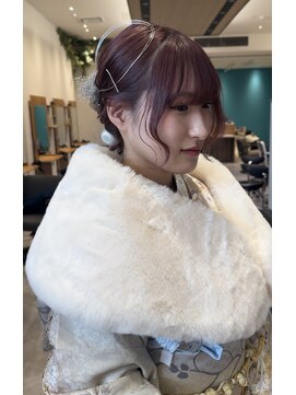 スリーランド(THREELAND) ヘアセット、着付け、暖色カラー(堀)