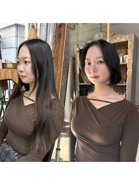 ステップボーンカットオオサカ(STEP BONE CUT OSAKA Via TICK-TOCK) 【ステップボーンカット】タッセルボブにチェンジ