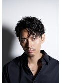 男髪パーマ